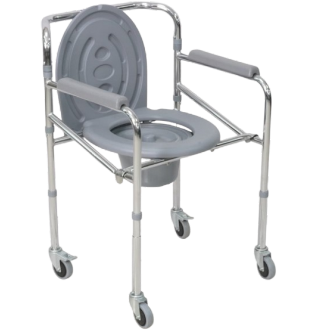 Commode Chair with Wheels