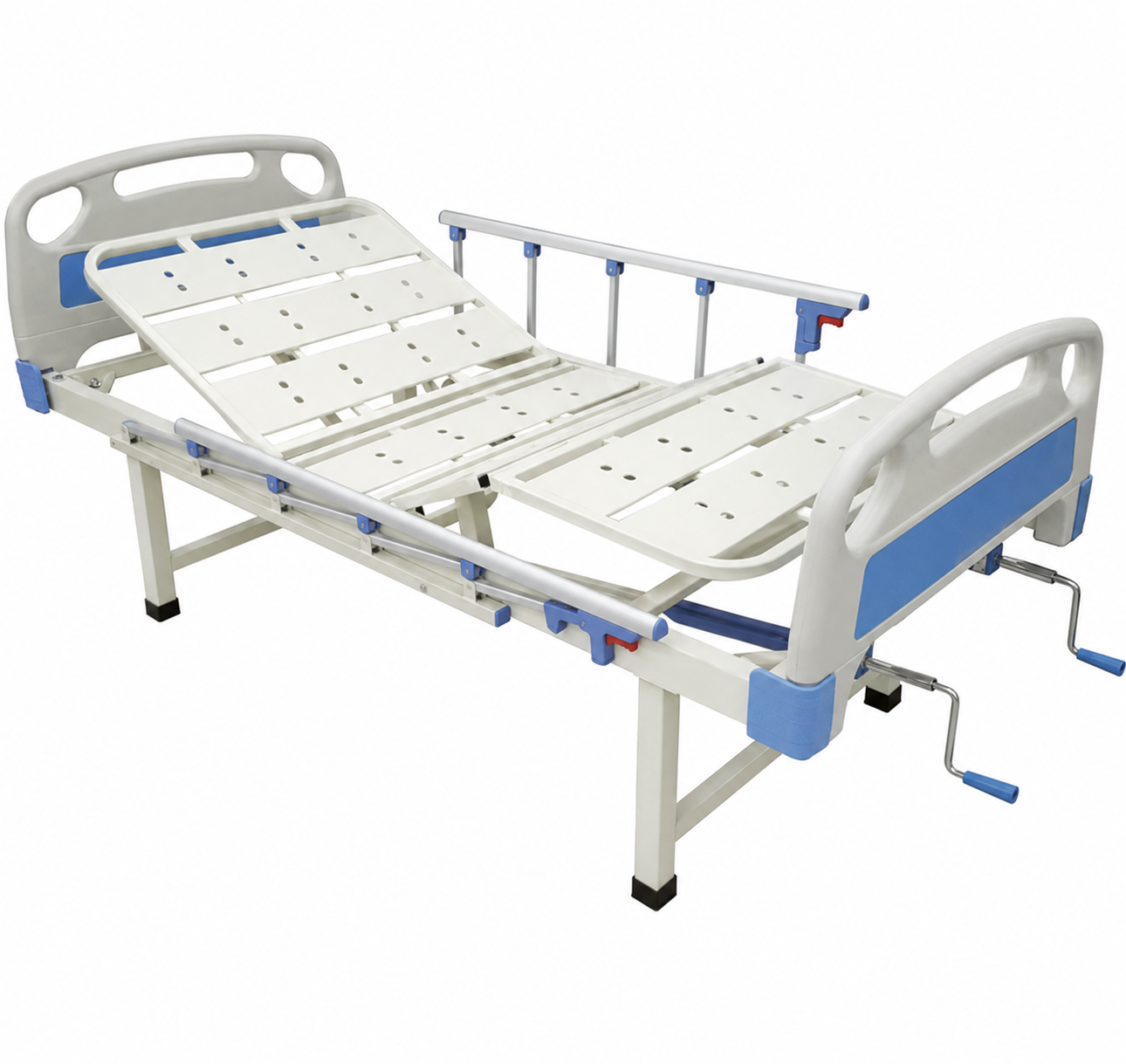 FOWLER COT WITH ALUMINIUM RAILINGS &amp;amp; ABS BOARDS